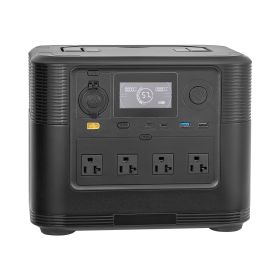 Portable Power Station, 1800W Solar Generator Power Station, 1008Wh LiFePO4 Battery Backup with 9 Output Ports for for Home Emergency, Outdoor Camping