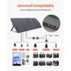 200W Foldable Solar Panel, 24% High-Efficiency Portable Monocrystalline Solar Panel Charger with MC4 Output, USB-A, Type-C & DC Ports