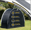 Bike Storage Shed Tent,Outdoor Portable Bicycle Storage Sheds with 210D Oxford Fabric PU4000 Waterproof for 2/3/4/6/8 Bikes
