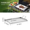 Portable Family Grill Griddle with Handle for Camping/Party