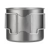 Portable Cup with Foldable Handle for Outdoor Camping Hiking