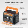 Portable Power Station 300W&Foldable Solar Panel, Li-Ion Battery Bank With AC/USB/DC Outputs