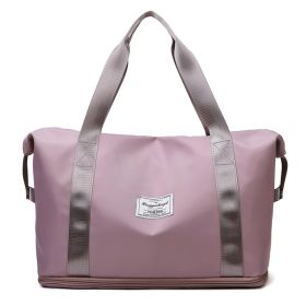 Large Capacity Expandable Gym Bag For Women - Waterproof Travel Duffel With Wet Pocket,Versatile Yoga Sports Bag With Shoe Compartment ,Stylish T (Option: Lavender)
