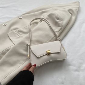 Women's Fashion Bags New Minority Simple Shoulder Bag (Option: White)