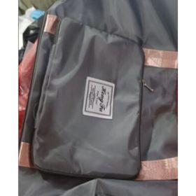 Dry And Wet Separation Sports Portable Shoulder Bag (Option: Grey pink)