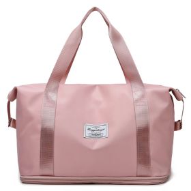 Large Capacity Expandable Gym Bag For Women - Waterproof Travel Duffel With Wet Pocket,Versatile Yoga Sports Bag With Shoe Compartment ,Stylish T (Option: Pink)