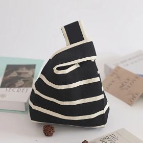 Only Self Pickup---Handbag Women's Knitted Wool Bucket Bag  Versatile Handbag Casual Tote Bag Box Rice Bag (Option: BRZZ1688 heng)