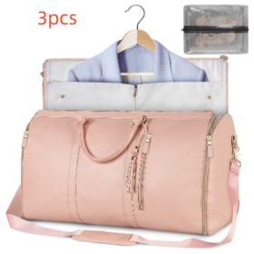 Large Capacity Travel Duffle Bag Women's Handbag Folding Suit Bag Waterproof Clothes Totes (Option: Set11)