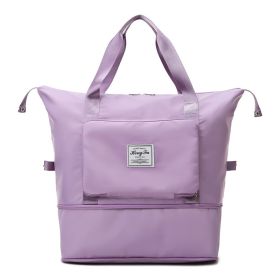 Dry And Wet Separation Sports Portable Shoulder Bag (Option: Purple)