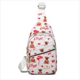 Only Self Pickup---Fashion Lightweight Crossbody Bag (Option: Chestbag qingrenbai)