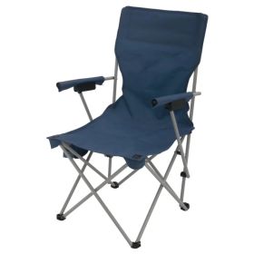 Hard Arm Camping Chair with Durable Polyester Seat and Steel Frame, Portable with Cup Holder (Option: Default title)