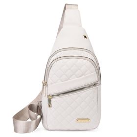 Only Self Pickup---Fashion Lightweight Crossbody Bag (Option: Chestbag baise)