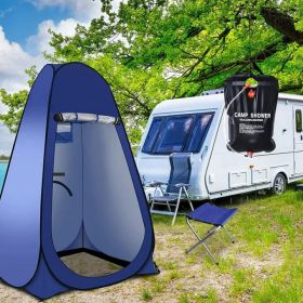 Privacy Shower Tent Portable Outdoor Shower Tent Camp Toilet Rain Shelter (Option: A)