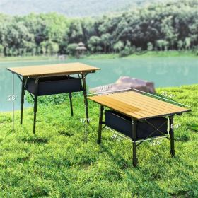 Aluminum Small Folding Table / Dining Table (Option: Default title)