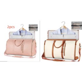 Large Capacity Travel Duffle Bag Women's Handbag Folding Suit Bag Waterproof Clothes Totes (Option: Set14)