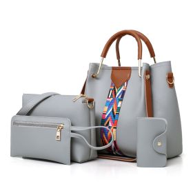Women's Fashionable And Versatile Single Shoulder Crossbody Handbag (Option: Light Grey)