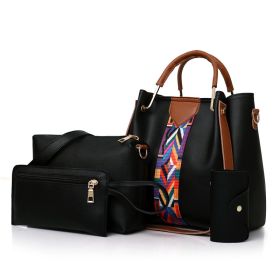 Women's Fashionable And Versatile Single Shoulder Crossbody Handbag (Option: Black)