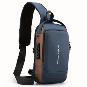 Only Self Pickup---Outdoor Anti-theft Bag (Option: Blue)