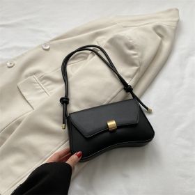Women's Fashion Bags New Minority Simple Shoulder Bag (Option: Black)
