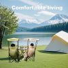 Portable Camping Chair Beach Chair with Shade Canopy, Fold Lightweight Oversized for All, Easy to Open and Close Without Installation