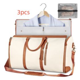 Large Capacity Travel Duffle Bag Women's Handbag Folding Suit Bag Waterproof Clothes Totes (Option: Set31)