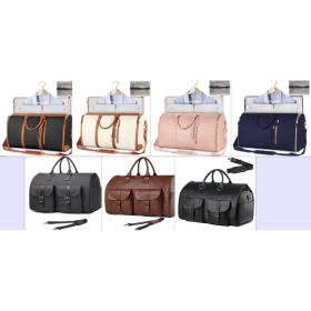Large Capacity Travel Duffle Bag Women's Handbag Folding Suit Bag Waterproof Clothes Totes (Option: Set34)