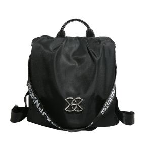 Women Fashion Bags Travel Backpack Trendy Fashion Large Capacity (Option: Black)