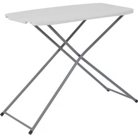 Series Adjustable Height Plastic Folding Table 30 x 20 (Option: Default title)