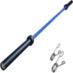 Olympic Barbell Bar Plates 7.2Ft Solid Iron Fitness Weightlifting (Option: as picture)